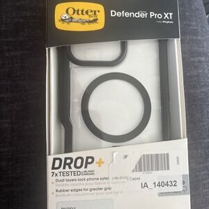 Otterbox Defender Pro XT Phone Case, iPhone 16 Pro Max Clear Black Frame Magsafe